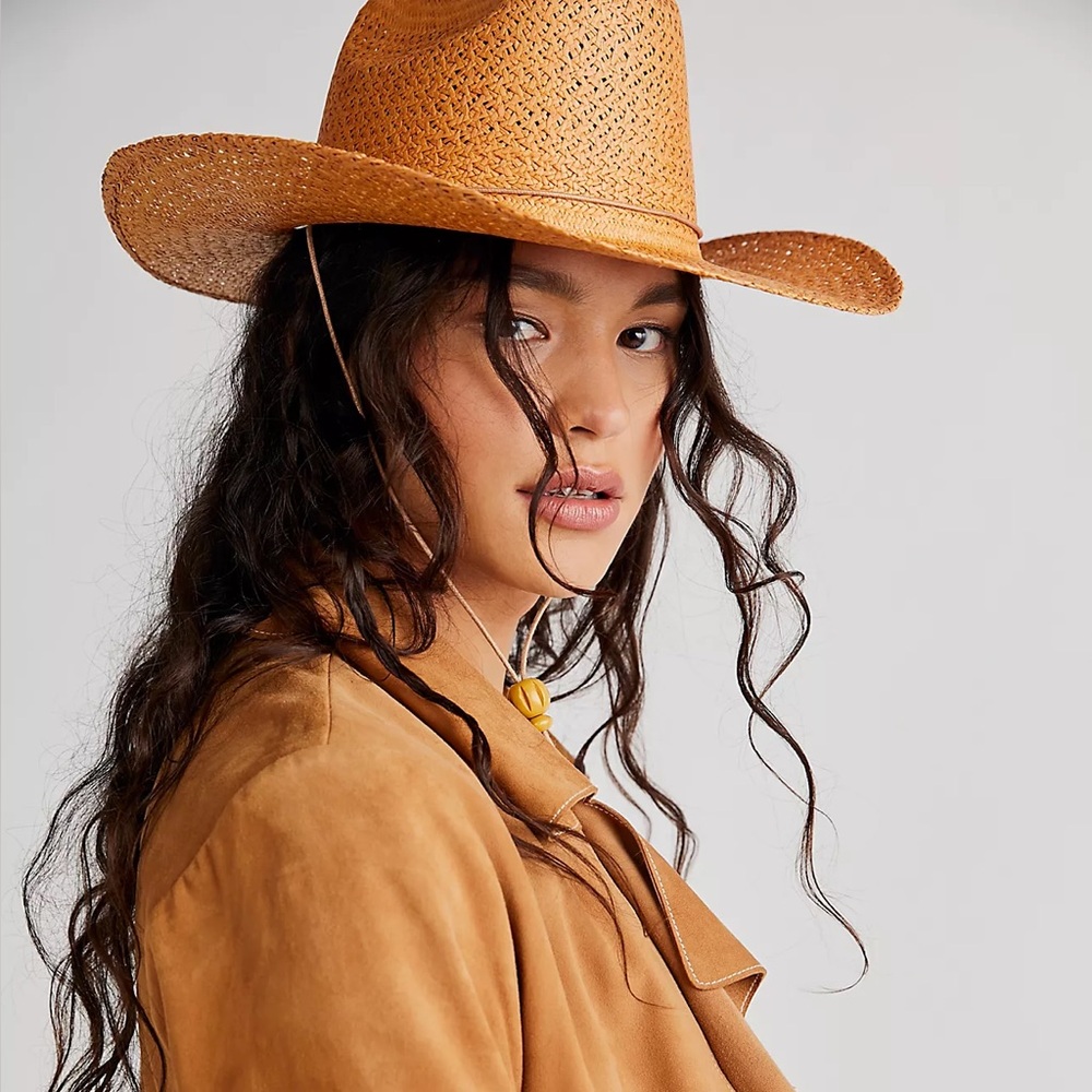 Free People Lack Of Color The Outlaw Ranch Girl Straw Cowboy Hat Festival Style